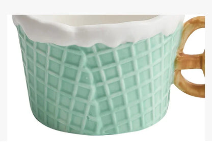 CupWize Cookie Handle Ceramic Mug – Creative Coffee & Milk Cup